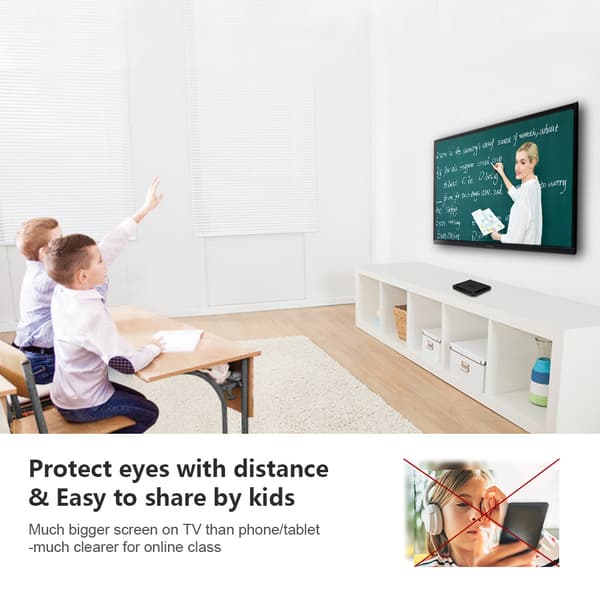 4K Smart TV Box, Android 10.0 OS, 2GB RAM, 16GB lagring