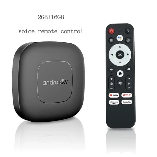 Smart Streaming Media Player, 4K Videodekodning, Dual Band Wi-Fi,T1 2G16G Röst