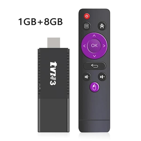 TV Stick, Quad-Core-processor, 4K videodekodning,1GB8GB