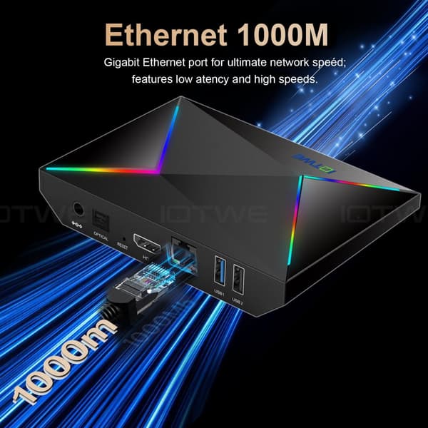 Smart TV Box, 4 GB minne, 128 GB lagring, HDMI-kompatibel 2.0,4 GB 128 GB