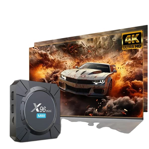 Smart TV Box, 4K Video Utgång, Dual-Band Wi-Fi, 16GB Lagring,EU-kontakt