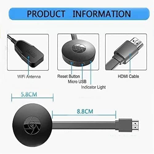 OBOSOE Media Streamer Trådløs HDMI-dongle 1080p