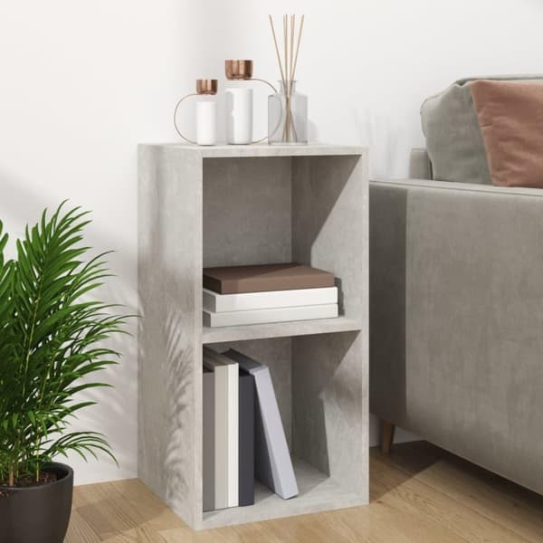 vidaXL Vinylhylla betonggrå 71x34x36 cm konstruerat trä