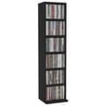 Miniatyrbillede 4 af 8: vidaXL cd-reol 21x20x88 cm konstrueret træ sort