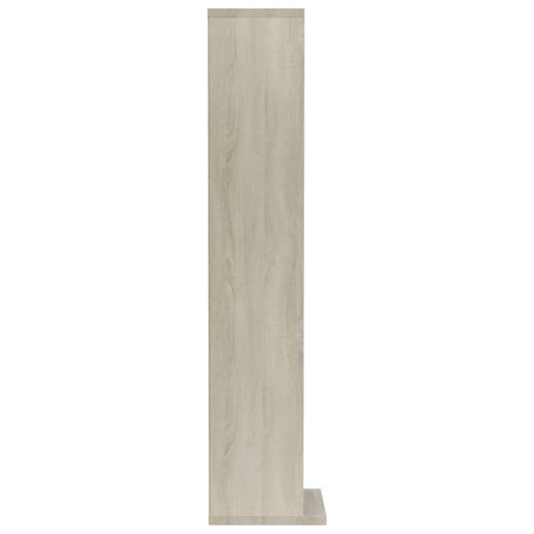vidaXL CD-hylla sonoma-ek 21x20x88 cm konstruerat trä