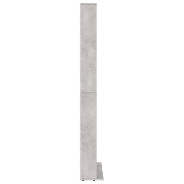 vidaXL CD-hylle betonggrå 102x16x177,5 cm konstruert tre