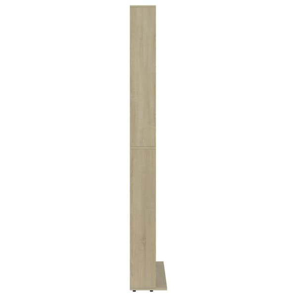 vidaXL CD-hylle sonoma eik 102x16x177,5 cm konstruert tre