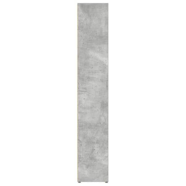 vidaXL CD-skap 2 stk betonggrå 21x16x93,5 cm sponplate
