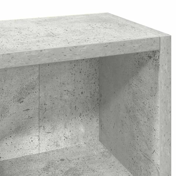 vidaXL CD-skap 2 stk betonggrå 21x16x93,5 cm sponplate