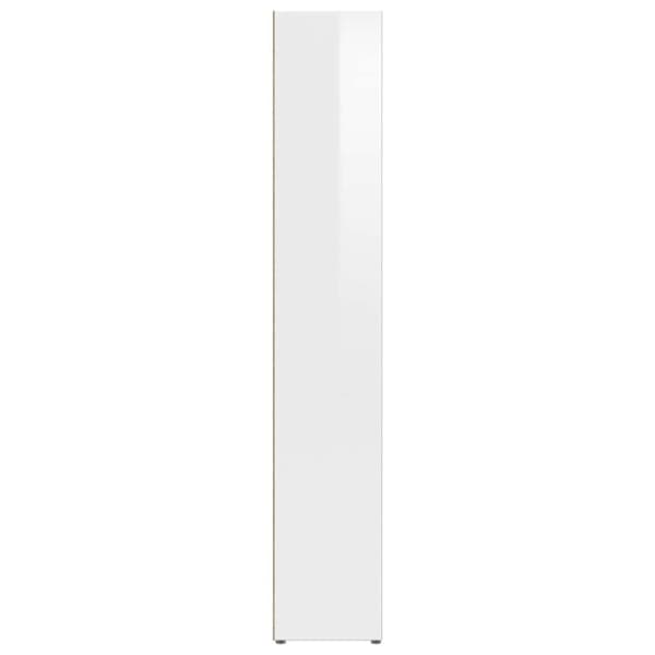 vidaXL CD-reoler 2 stk. 21x16x93,5 cm spånplade hvid højglans