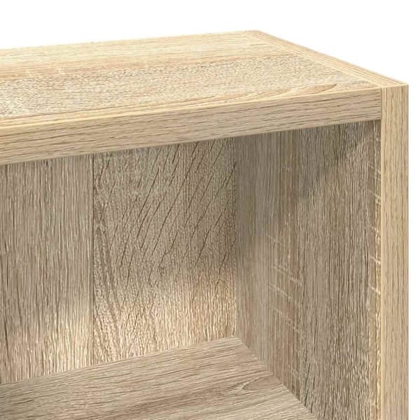 vidaXL CD-reoler 2 stk. 21x16x93,5 cm spånplade sonoma-eg