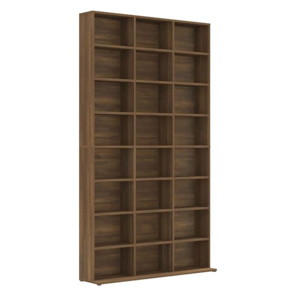 vidaXL CD-skap brun eik 102x23x177,5 cm konstruert tre