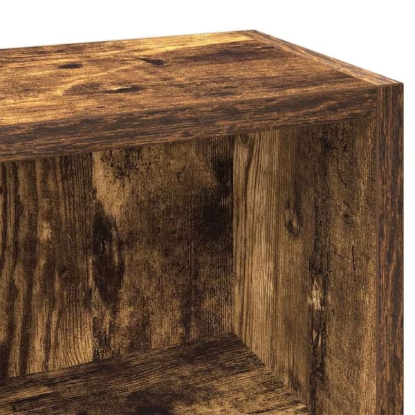 vidaXL CD-skap 2 stk røkt eik 21x16x93,5 cm konstruert tre