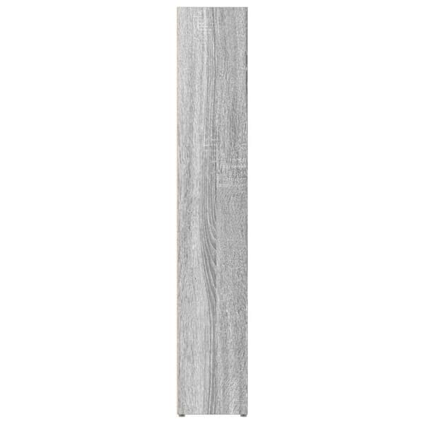 vidaXL CD-hyllor 2 st grå sonoma 21x16x93,5 cm konstruerat trä