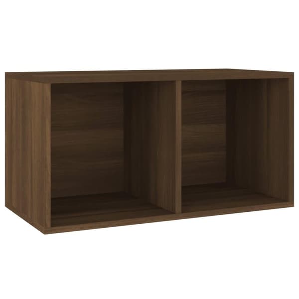 vidaXL Vinylhylla brun ek 71x34x36 cm konstruerat trä