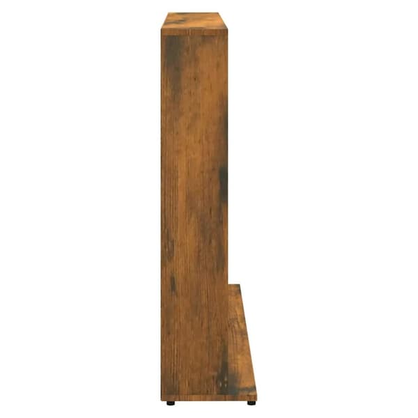 vidaXL CD-hylly savutammi 100x23x89,5 cm tekninen puu