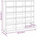 Pikkukuva 7 / 8: vidaXL CD-hylly savutammi 100x23x89,5 cm tekninen puu