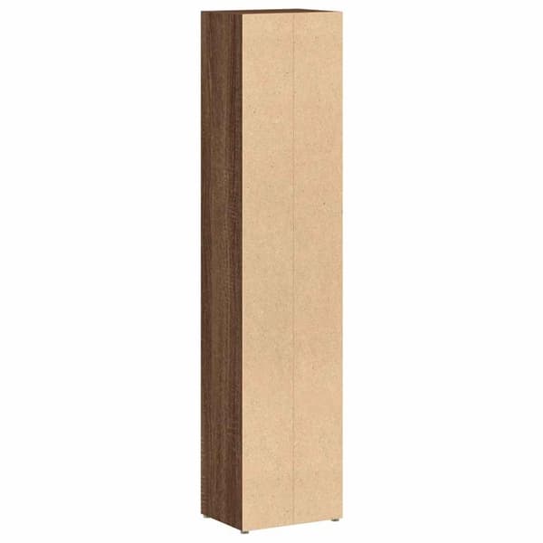 vidaXL CD-hyllyt 2 kpl ruskea tammi 21x16x93,5 cm tekninen puu
