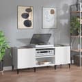 Miniatyrbillede 2 af 8: vidaXL vinylskab 121x38x48 cm konstrueret træ hvid