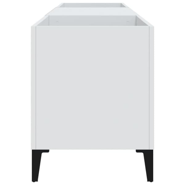 vidaXL Hifi-benk hvit 121x38x48 cm konstruert tre