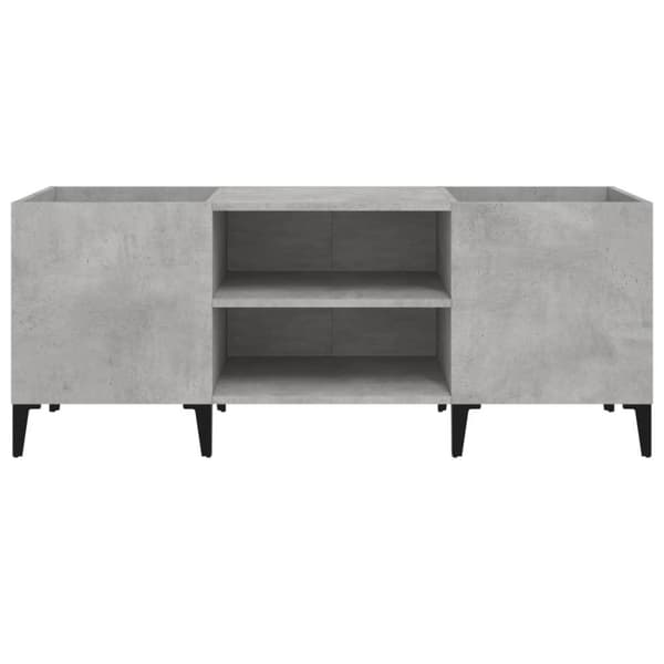 vidaXL Stereobänk betong-grå 121x38x48 cm konstruerat trä