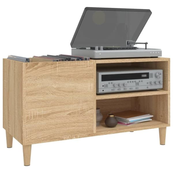 vidaXL Hifi-benk sonoma eik 84,5x38x48 cm konstruert tre