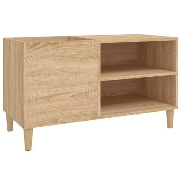vidaXL Hifi-benk sonoma eik 84,5x38x48 cm konstruert tre