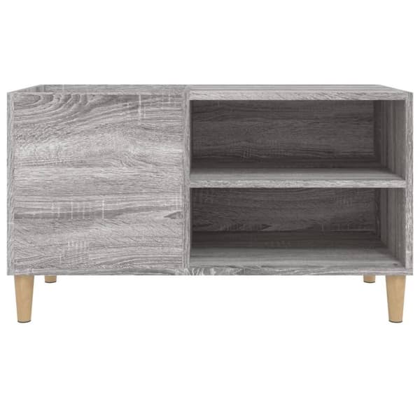 vidaXL Hifi-benk grå sonoma 84,5x38x48 cm konstruert tre