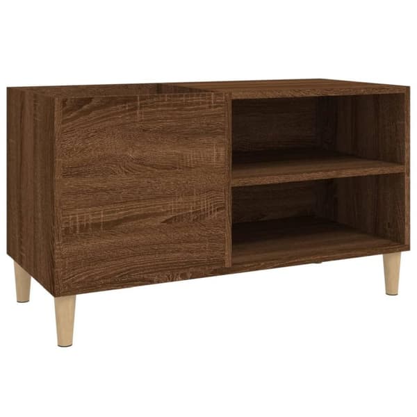 vidaXL Hifi-benk brun eik 84,5x38x48 cm konstruert tre