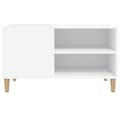 Miniatyrbilde 5 av 8: vidaXL Hifi-benk hvit 84,5x38x48 cm konstruert tre