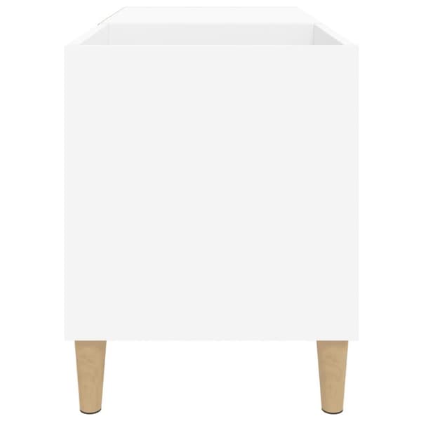 vidaXL Hifi-benk hvit 84,5x38x48 cm konstruert tre