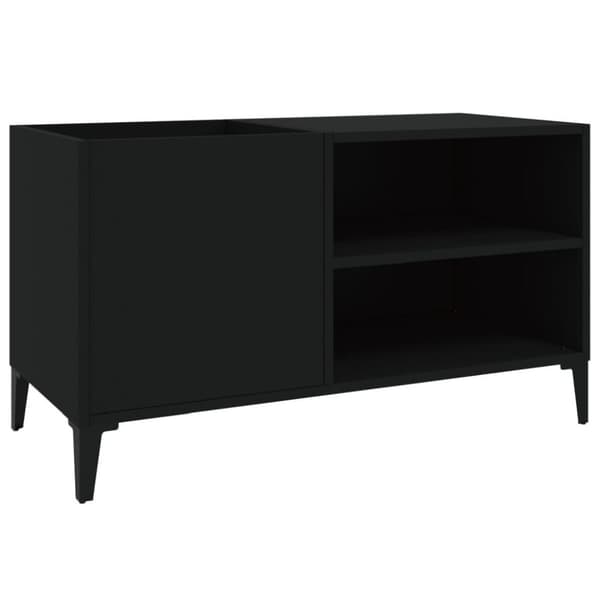 vidaXL Hifi-benk svart 84,5x38x48 cm konstruert tre