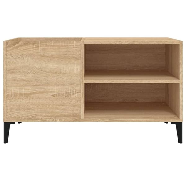 vidaXL Hifi-benk sonoma eik 84,5x38x48 cm konstruert tre