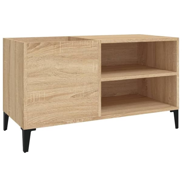 vidaXL Hifi-benk sonoma eik 84,5x38x48 cm konstruert tre