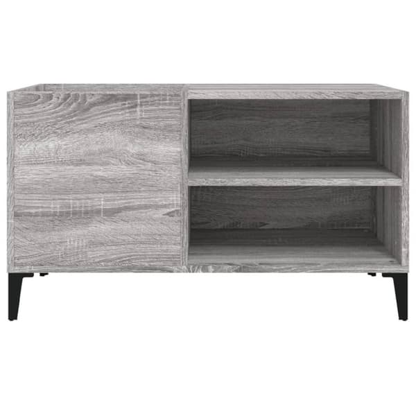 vidaXL Stereobänk grå sonoma 84,5x38x48 cm konstruerat trä