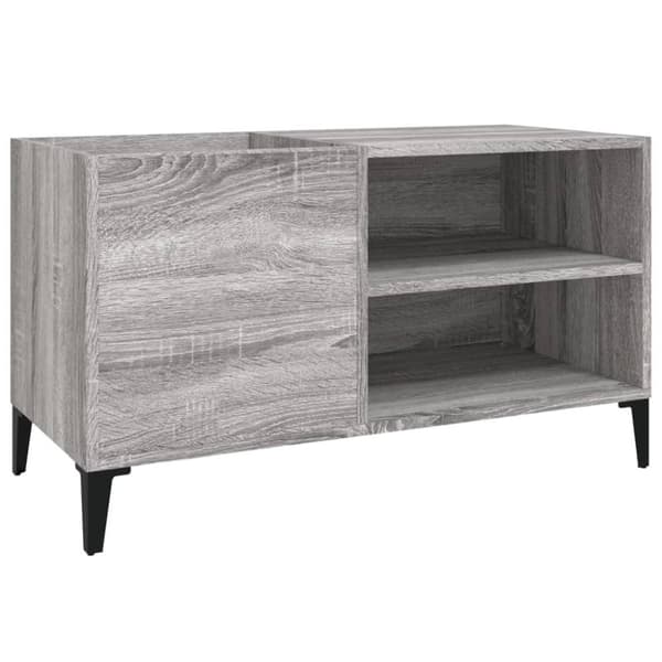 vidaXL Stereobänk grå sonoma 84,5x38x48 cm konstruerat trä