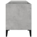 Miniatyrbilde 6 av 8: vidaXL Hifi-benk betonggrå 84,5x38x48 cm konstruert tre