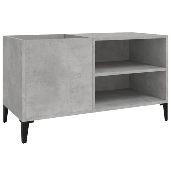vidaXL Hifi-benk betonggrå 84,5x38x48 cm konstruert tre