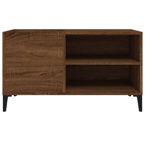 vidaXL Stereobänk brun ek 84,5x38x48 cm konstruerat trä