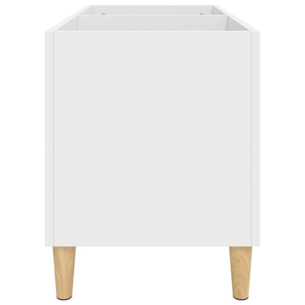 vidaXL Stereobänk vit 74,5x38x48 cm konstruerat trä