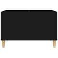 Miniatyrbilde 5 av 8: vidaXL Hifi-benk svart 74,5x38x48 cm konstruert tre