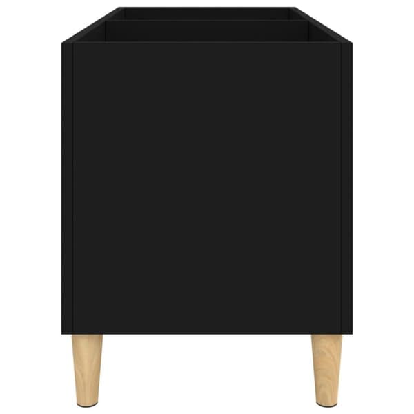 vidaXL Hifi-benk svart 74,5x38x48 cm konstruert tre