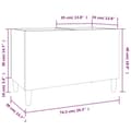 Miniatyrbilde 8 av 8: vidaXL Hifi-benk svart 74,5x38x48 cm konstruert tre