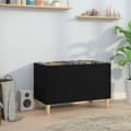 Miniatyrbilde 2 av 8: vidaXL Hifi-benk svart 74,5x38x48 cm konstruert tre