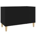 Miniatyrbilde 1 av 8: vidaXL Hifi-benk svart 74,5x38x48 cm konstruert tre