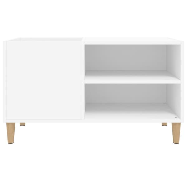 vidaXL vinylskab 84,5x38x48 cm konstrueret træ hvid