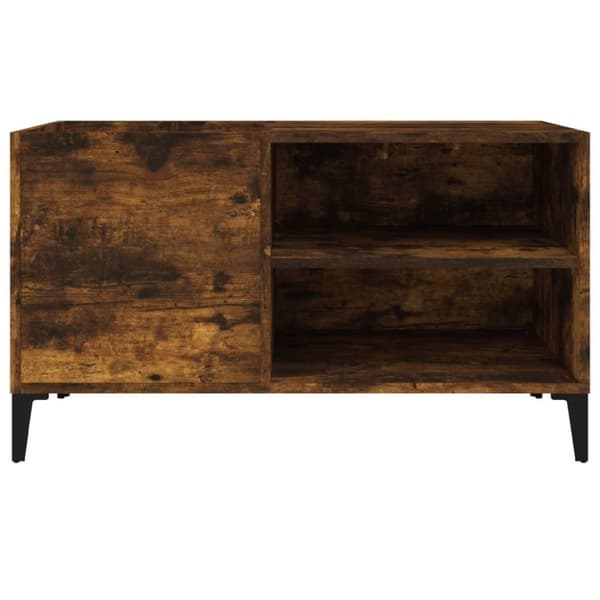 vidaXL vinylskab 84,5x38x48 cm konstrueret træ røget egetræsfarve