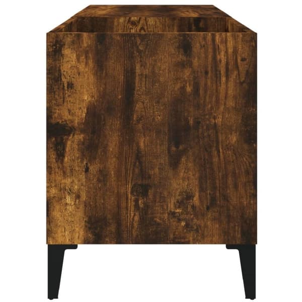 vidaXL vinylskab 84,5x38x48 cm konstrueret træ røget egetræsfarve