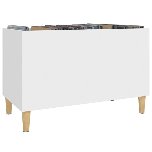 vidaXL vinylskab 74,5x38x48 cm konstrueret træ hvid