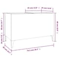 Miniatyrbilde 8 av 8: vidaXL Hifi-benk høyglans hvit 74,5x38x48 cm konstruert tre